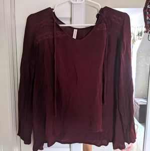 Xhilaration Peasant Top